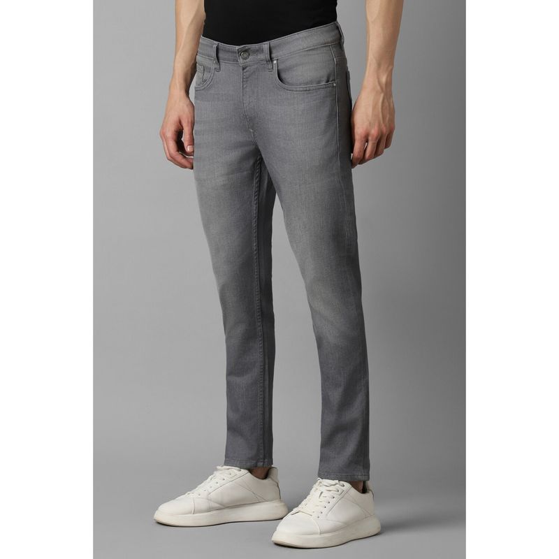 Louis Philippe Men Grey Light Smart Fit Jeans (36)