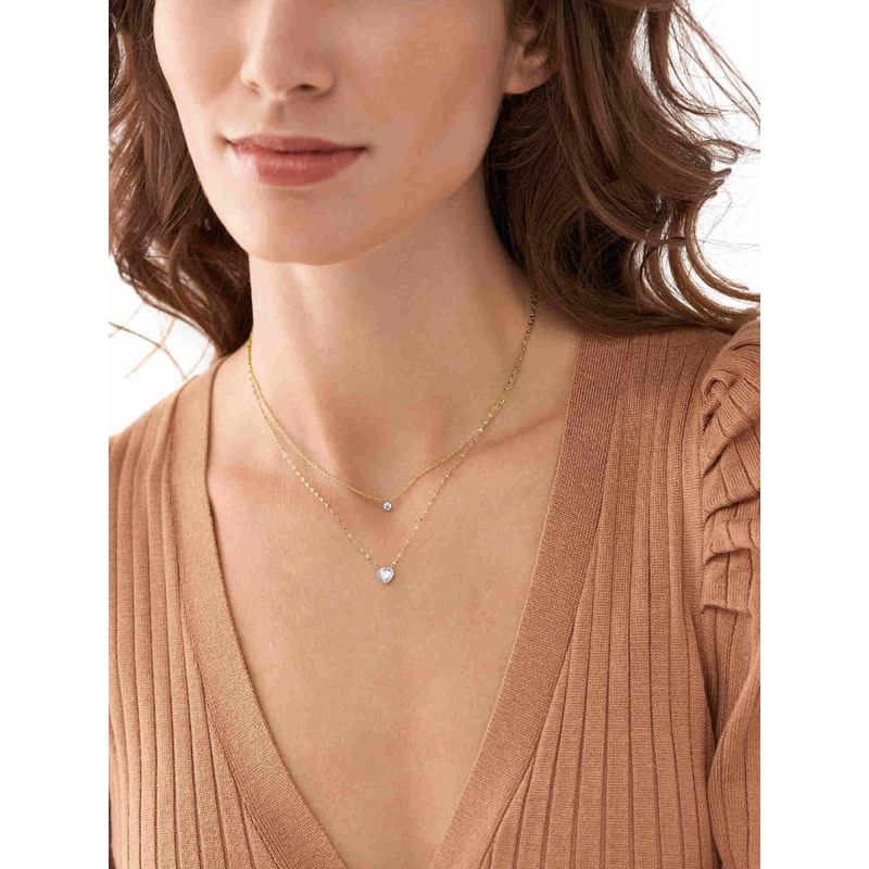 Buy Fossil Sadie Two Tone Pendant JF04357998 Online
