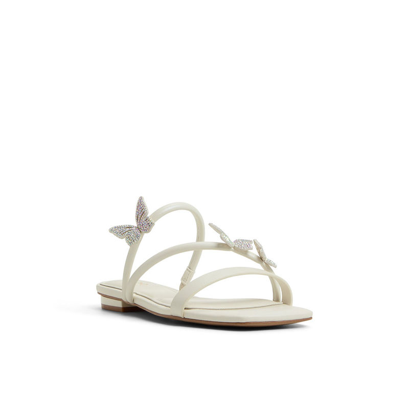 Aldo White Synthetic Flats (UK 3)