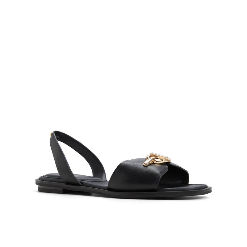 Aldo Black Synthetic Flats (UK 2)