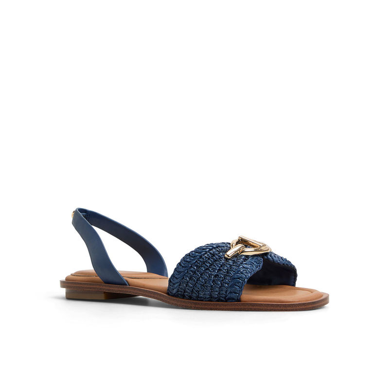 Aldo Navy Blue Textile Flats (UK 2)