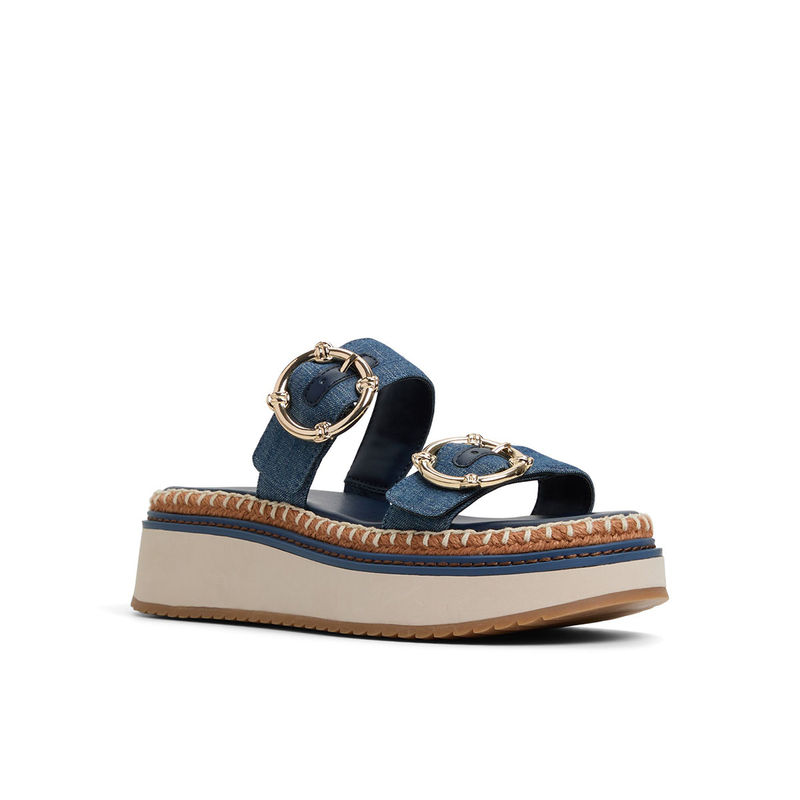 Aldo Blue Textile Heels (UK 6)