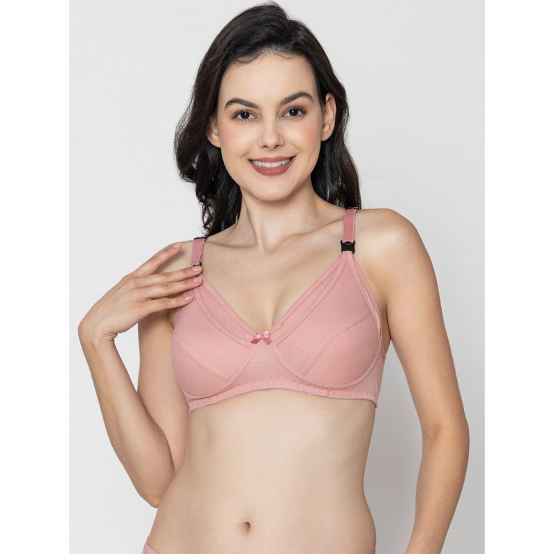 Mine4Nine Mothercare Non-Padded Nursing Bra-Blush Pink (40B)