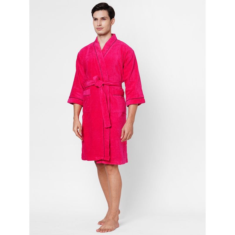 Spaces Exotica Cotton Quick Dry High Loft Ultra Soft Bath Robe (M) Buy