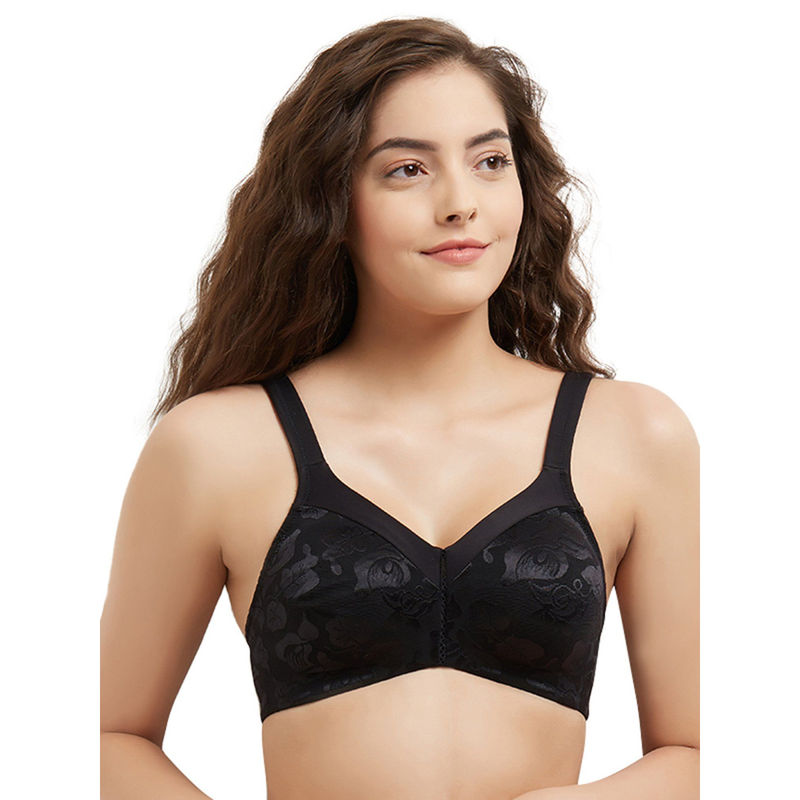Wacoal Awareness Non-Padded Non-Wired Full Coverage Full Support Everyday Comfort Bra - Black (34C)