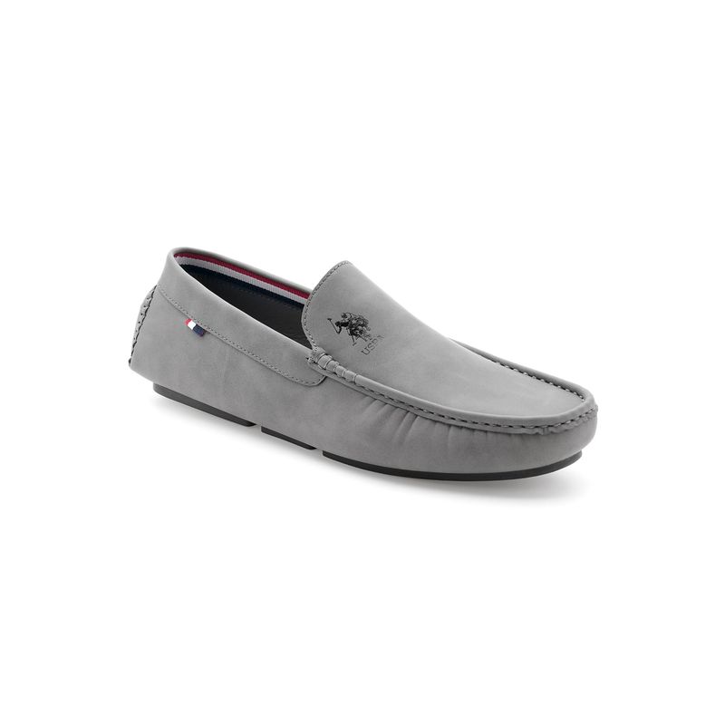 U.S. POLO ASSN. Mens Grey Aaron 5.0 Loafers (UK 8)