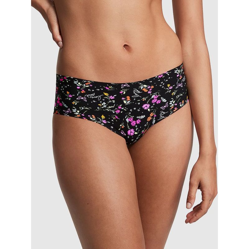 Victoria's Secret PINK No-Show Hipster Panty - Black (XS)