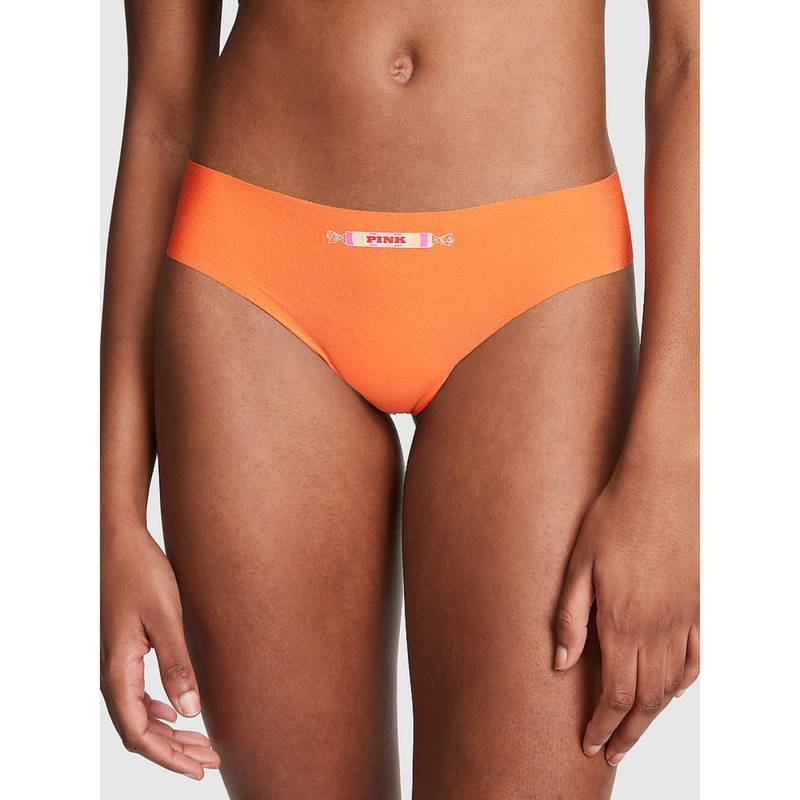 Victoria's Secret PINK No-Show Thong Panty - Orange (2XL)