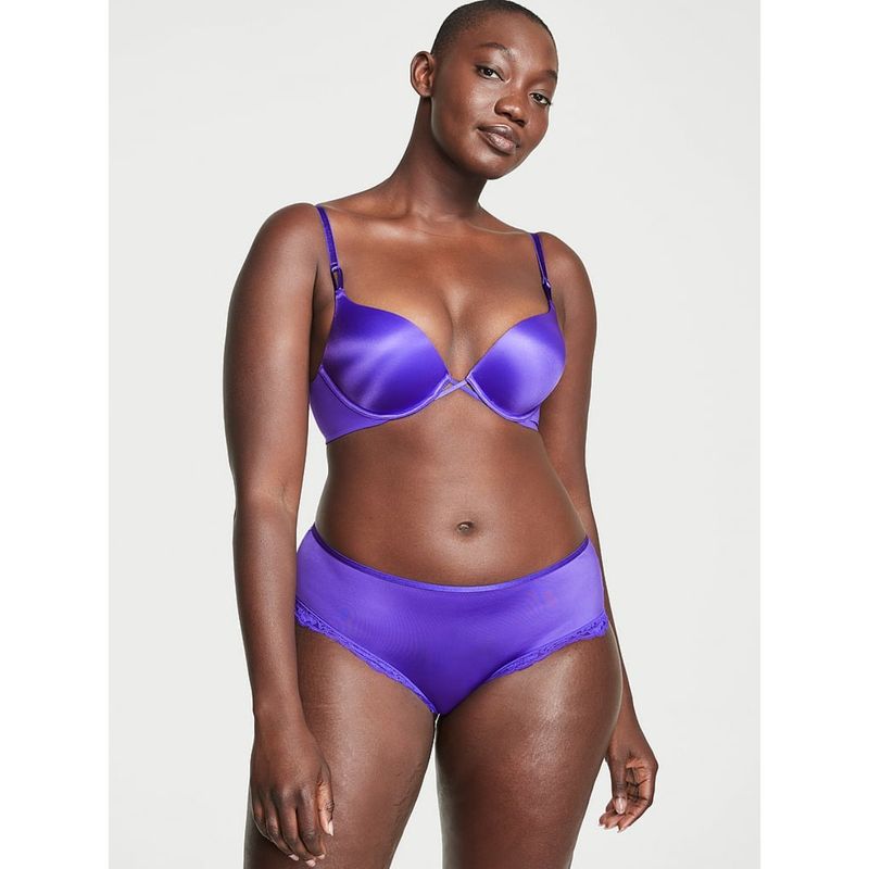 Victoria's Secret Very Sexy Lace-Trim Cheeky Panty - Purple (XS)