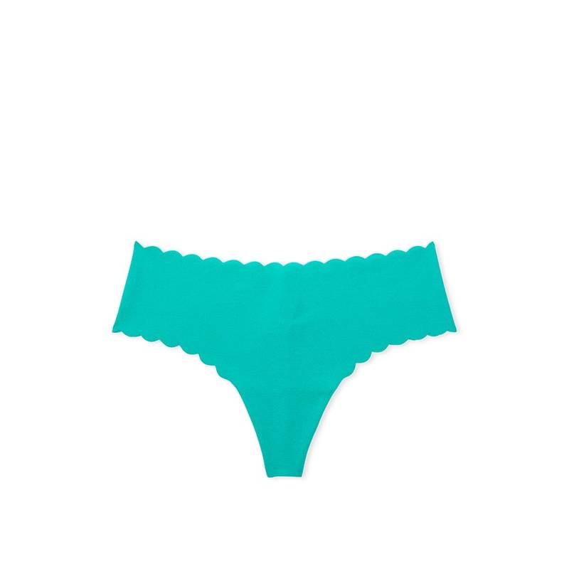 Victoria's Secret No-Show Thong Panty - Blue (XS)