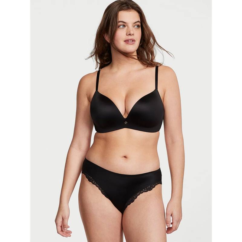 Victoria's Secret Very Sexy Smooth Cutout Back Thong Panty - Black (S)
