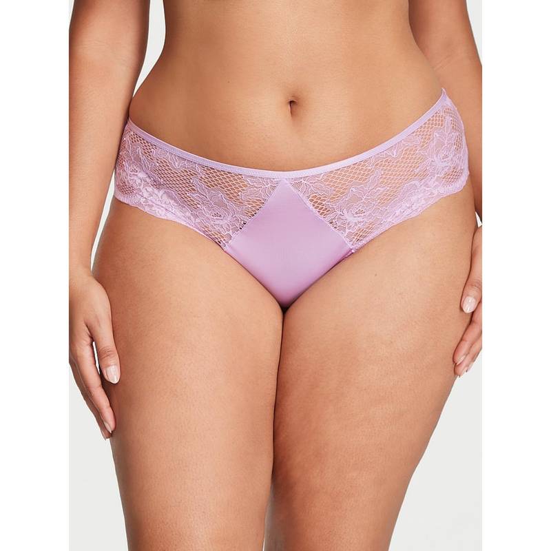 Victoria's Secret Very Sexy Lace-Trim Cheeky Panty - Purple (XS)