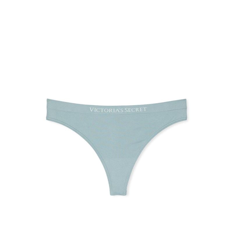 Victoria's Secret Seamless Thong Panty - Blue (XL)