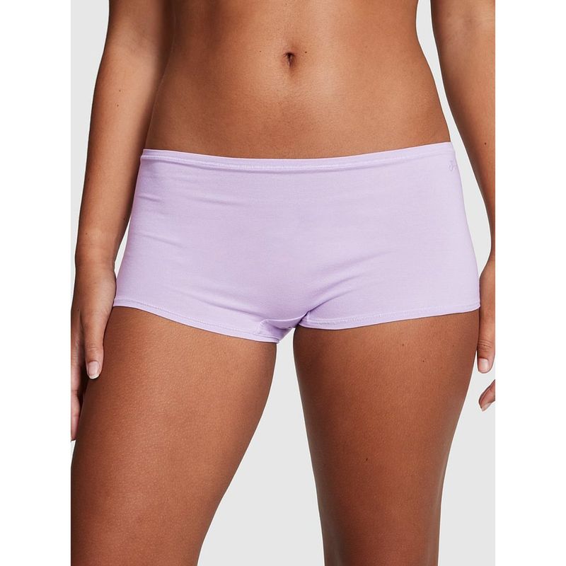 Victoria's Secret PINK Cotton Boyshort Panty - Lavender (2XL)