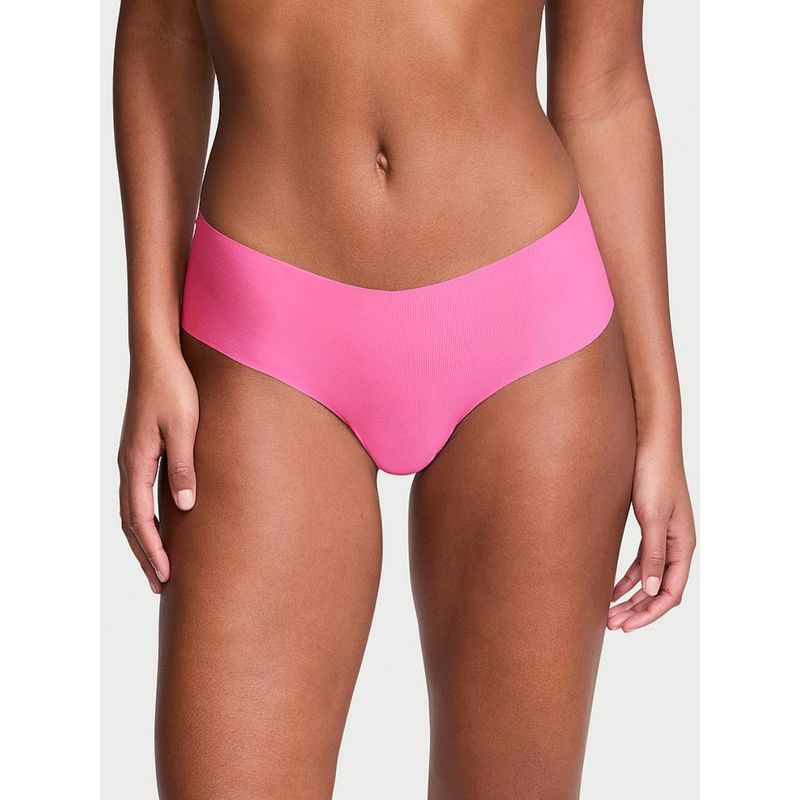 Victoria's Secret No-Show Ribbed Cheeky Panty - Pink (XL)
