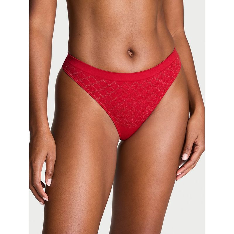 Victoria's Secret Seamless Thong Panty - Red (XL)
