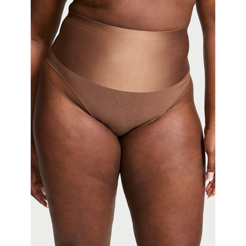 Victoria's Secret Body by Victoria Smoothing Shimmer Thong Panty - Brown (XS)