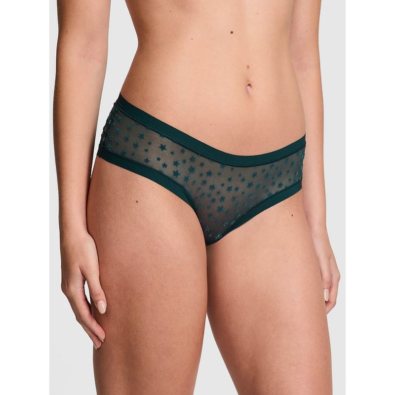 Victoria's Secret PINK No-Show Cheeky Panty - Green (XS)