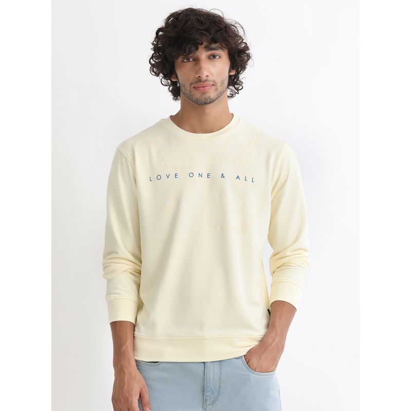 Rare Rabbit Bermann Primary Yellow Sweatshirt (XS)