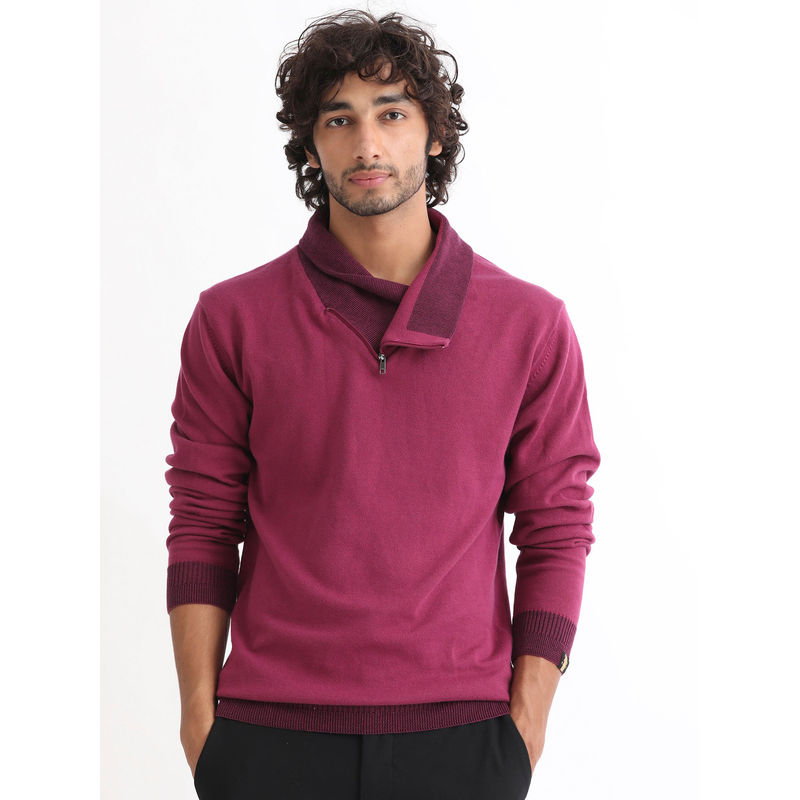 Rare Rabbit Pink Shawl Neck Sweater (S)