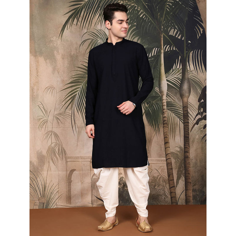 Sanwara Chikankari Designer Blue Kurta with Dhoti (S)