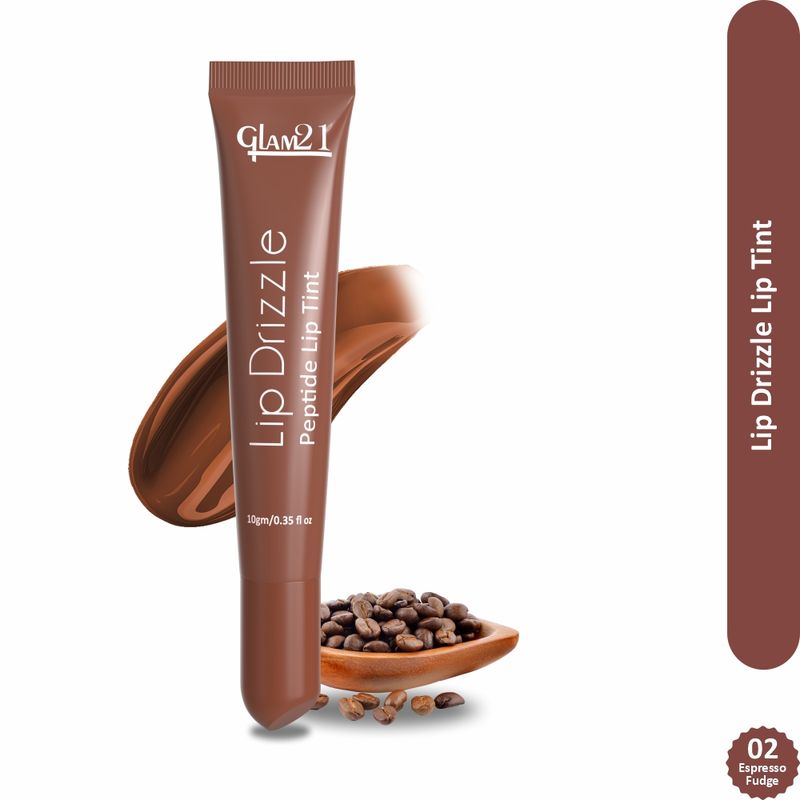 Glam21 Lip Drizzle Peptide Lip Tint - Espresso Fudge