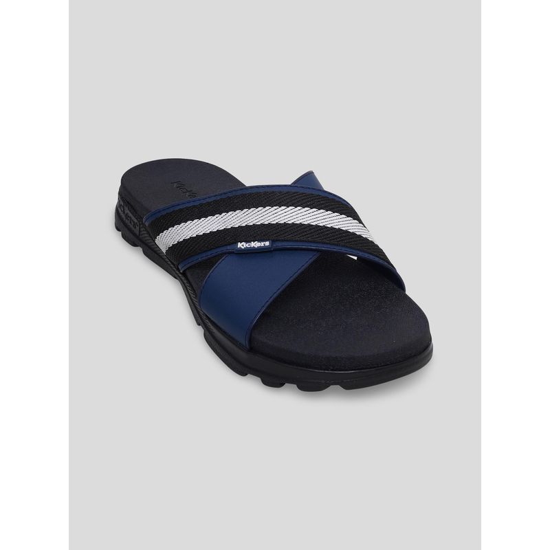 Kickers Men Kick Algedi Navy Blue Sandals (EURO 41)