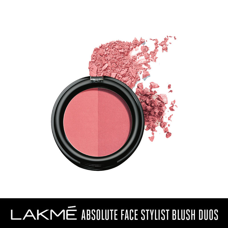 Lakme Absolute Face Stylist Blush Duos - Rose Blush