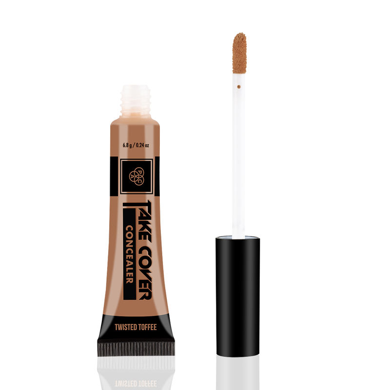 PAC Take Cover Concealer 14 Twisted Toffee - Buildable Coverage, Creamy Texture, Blends Seamlessly