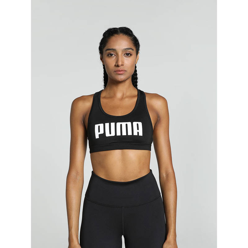 Puma 4 Keeps Womens Black Sports Bra (L)