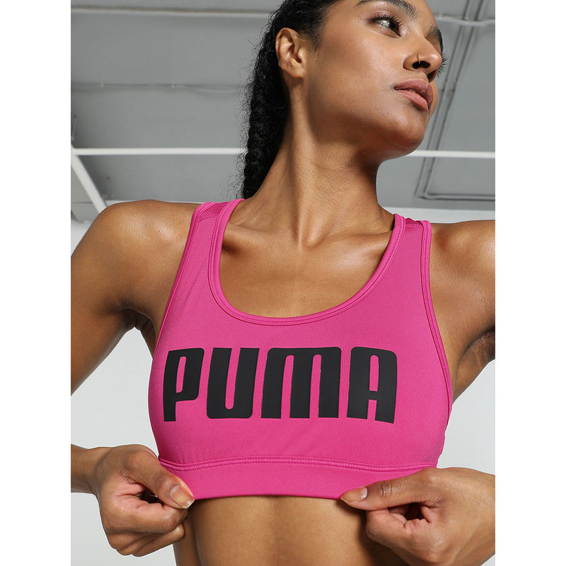 Puma 4 Keeps Womens Pink Sports Bra (S)