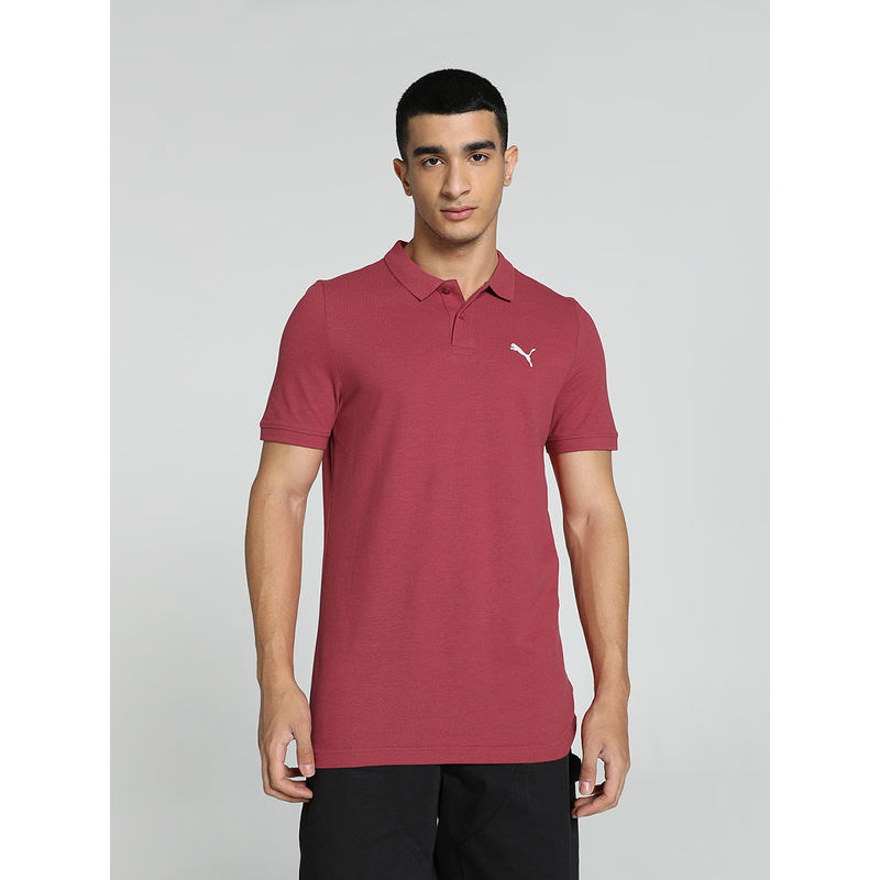 Puma Essentials Polo Mens Red T-Shirt (M)