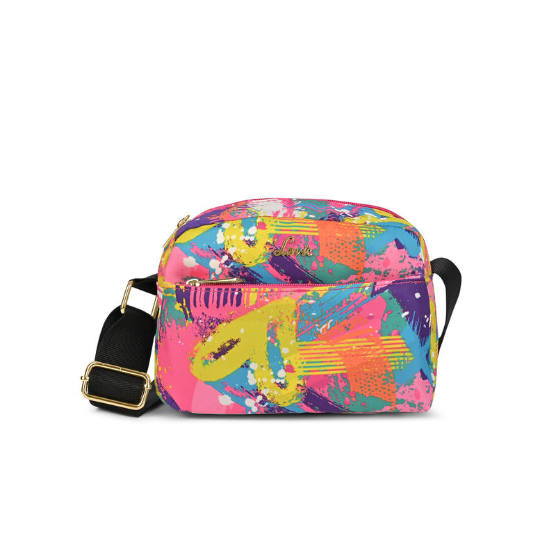Buy Lavie Multi-Color Synthetic Leather Printed Slingbag with