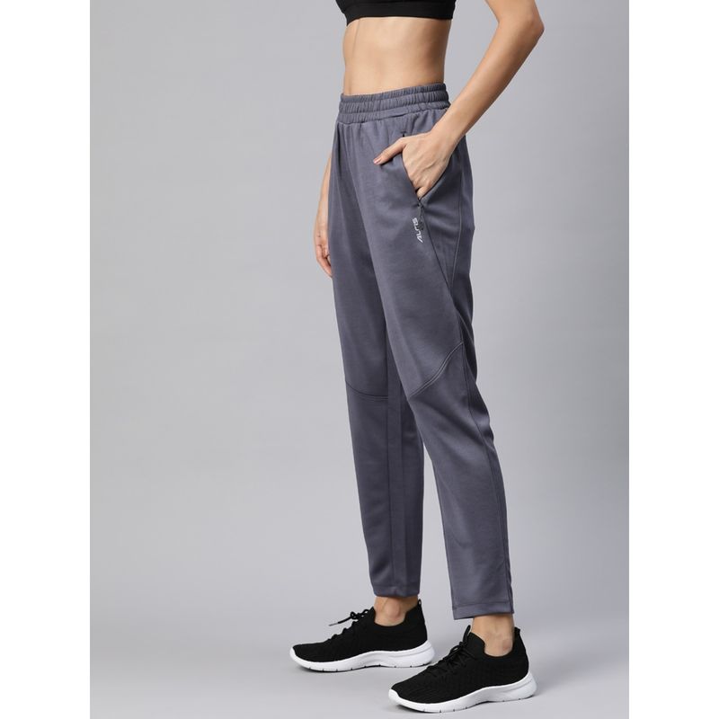 Alcis Grey Women Slim Fit Hyper Hue Performance Reflective Track Pant (S)
