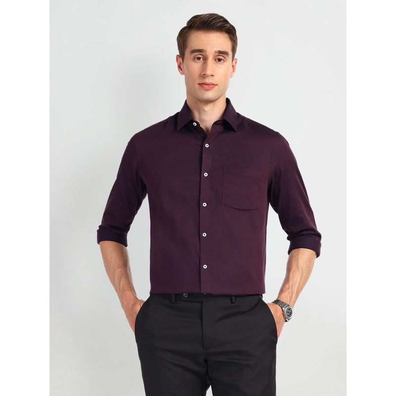 Arrow Sports Wine Solid Regular Polo Shirt (XL)