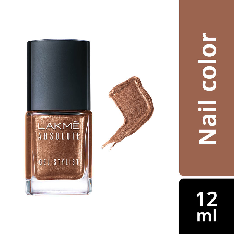 Lakme Absolute Gel Stylist Nail Color - Gold Dust