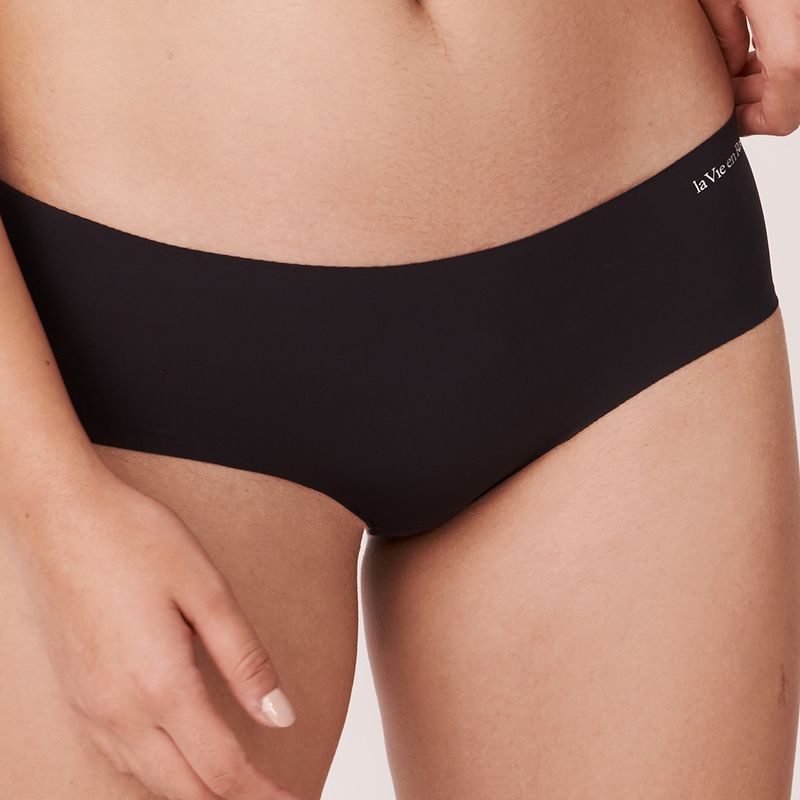 La Vie En Rose Microfiber No-show Hiphugger Panty (L)