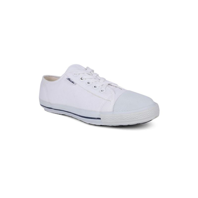 Buy Bata Solid White Casual Shoes Online