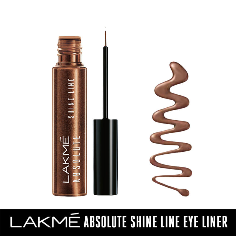 Lakme Absolute Shine Liquid Eyeliner - Shimmery Bronze