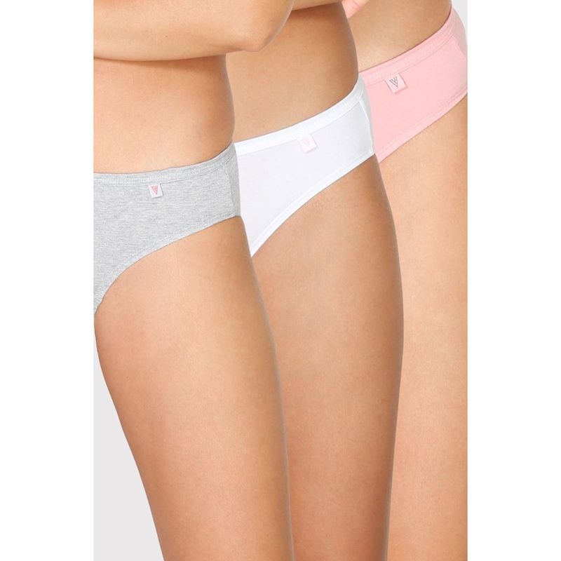 Van Heusen Woman Lingerie And Athleisure Pack Of 3 Anti Bacterial No Marks Bikini Panty Light