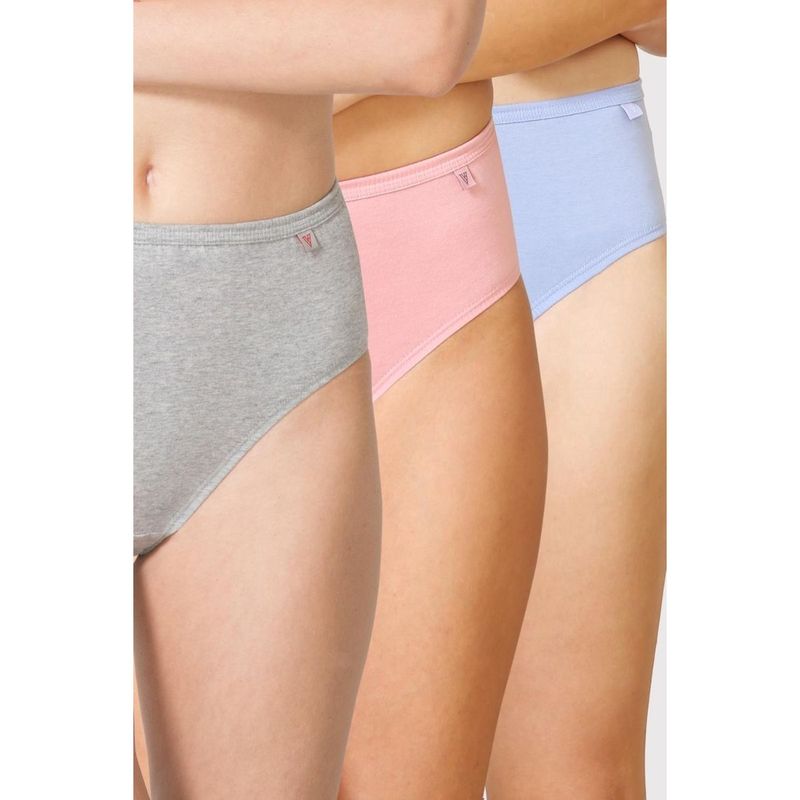 Van Heusen Woman Lingerie And Athleisure Pack Of 3 Anti Bacterial No Marks Hipster Panty Light
