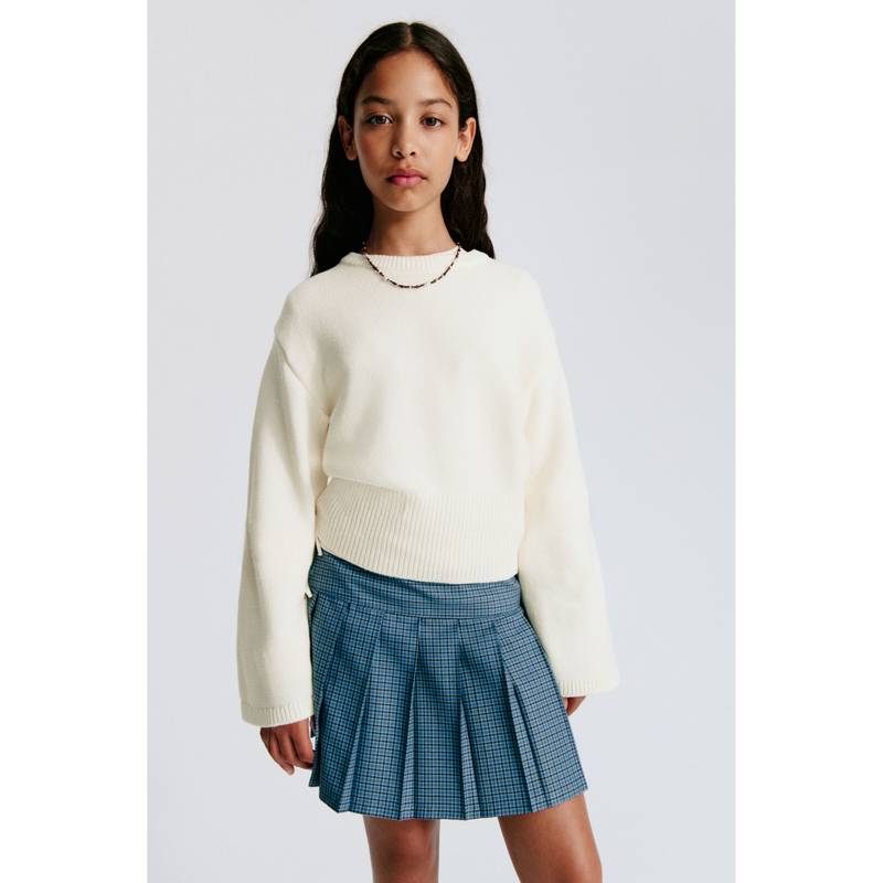 H&M Girls White Fine-knit jumper (8-10 Years)