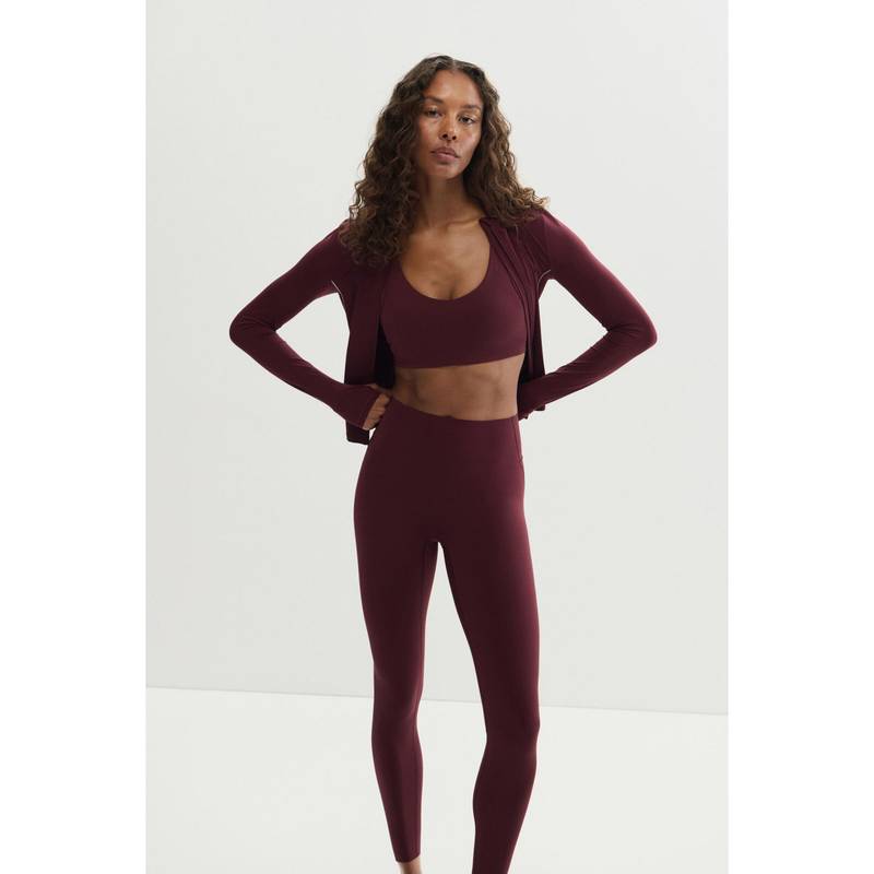 H&M Women Red Sports Leggings With Sculptmove (XS)
