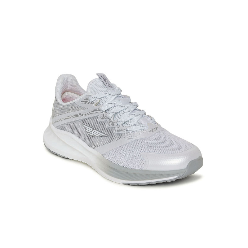 Red Tape Textured White Walking Shoes (UK 4) (UK 4)