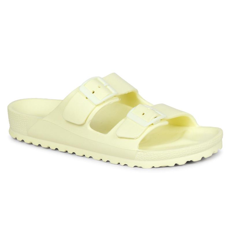 MOZAFIA Yellow Women Sandals (UK 3)