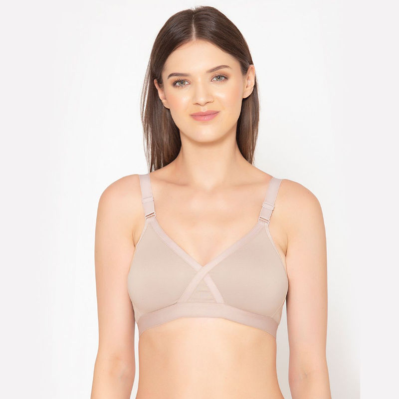 Groversons Paris Beauty X frame Cotton Rich Support Ultra Stretch M Frame Bra (44B)