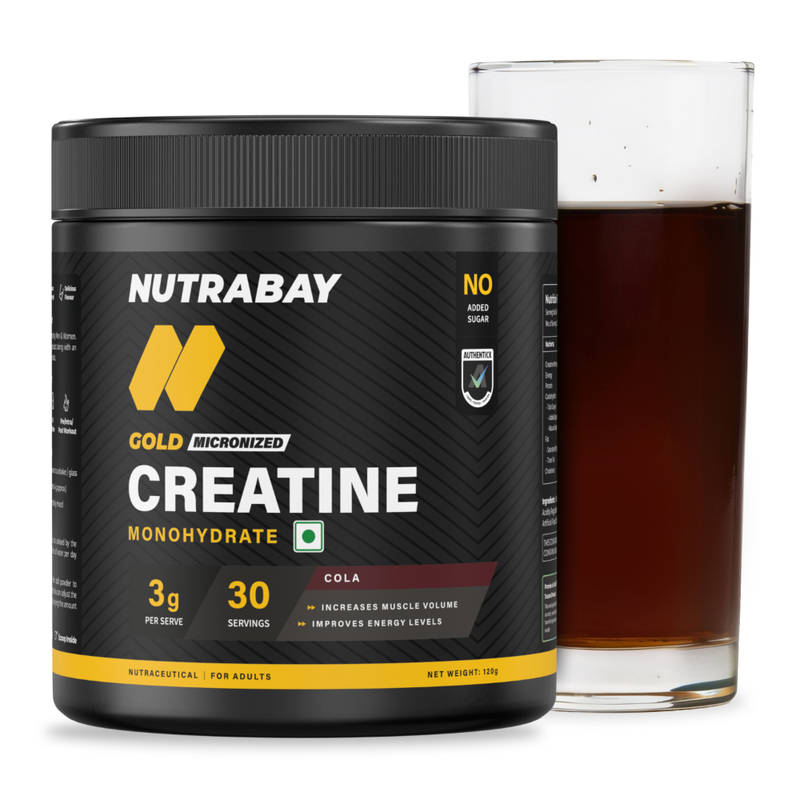 Nutrabay Gold Micronised Creatine Monohydrate Powder - Cola