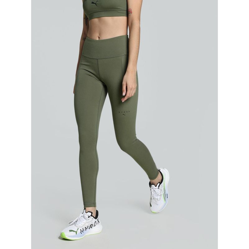 Puma HYROX Cloud spun Full Womens Green Tights (S)