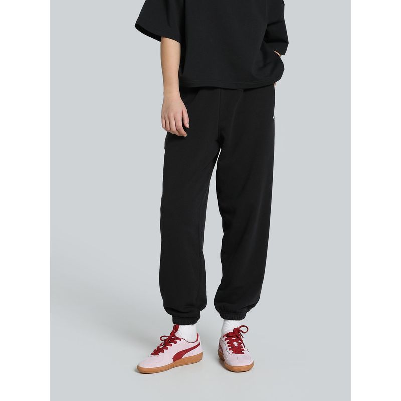 Puma Wardrobe Ess Womens Black Joggers (XL)