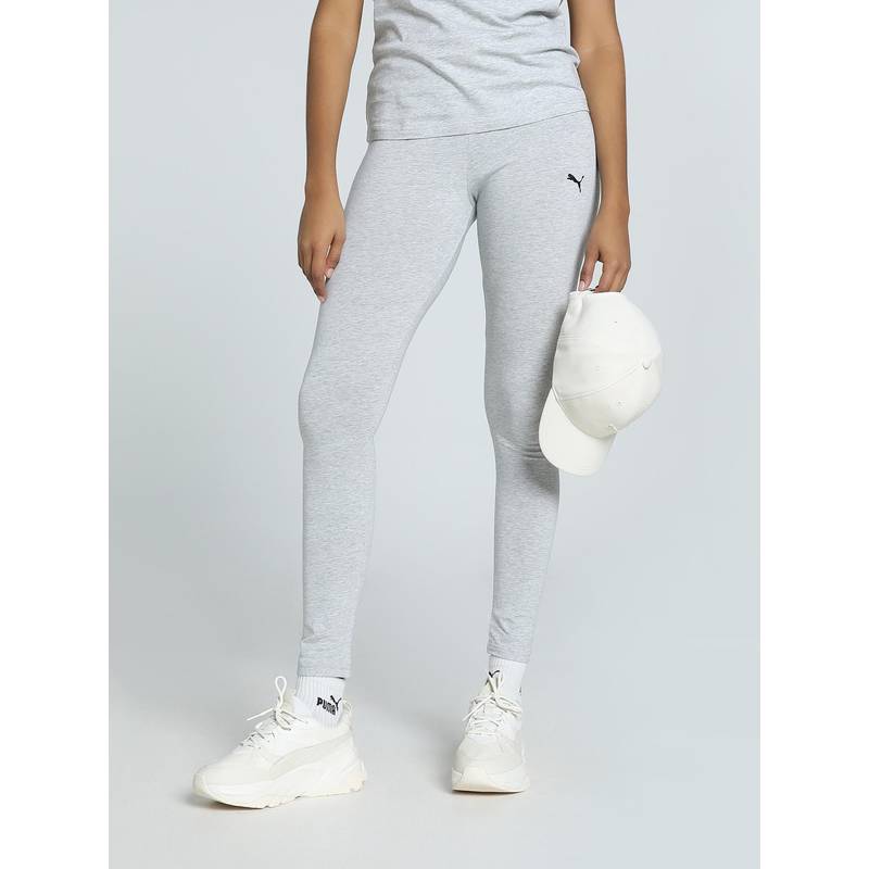 Puma Ankle Length Cotton Blended Grey Tights (XL)